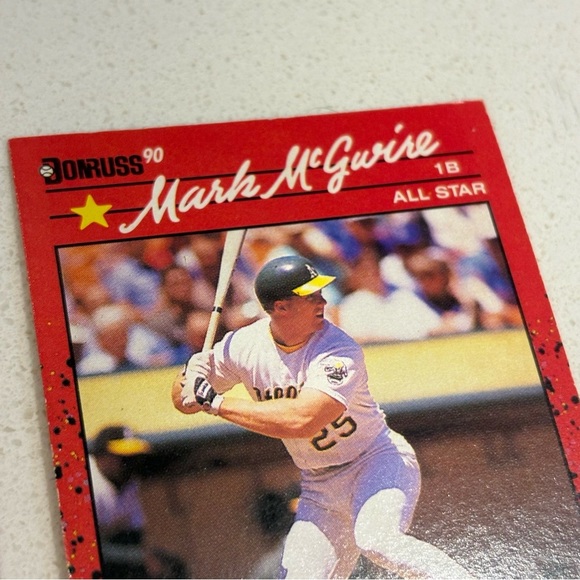 Donruss 90 Barry Bonds and Mark McGwire Baseball Cards - Picture 13 of 15